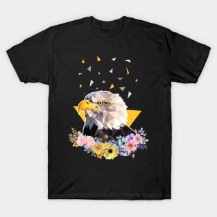 Bald eagle with flowers T-Shirt